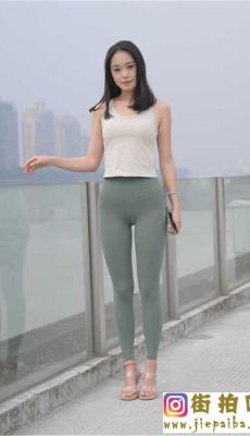 4K-[不吃鸡蛋] 绿色瑜伽裤美女 套图+视频[MP4/45G]